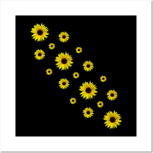 sunflowers sunflower sunflowerfield bloom flowers Posters and Art